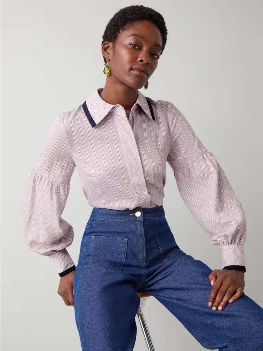 Lk Bennett Womens  Selma Top, Purple